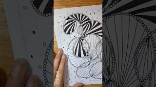 For full video watch - Pattern 43 on my YouTube channel #art #zentangle #doodle #pattern #drawing