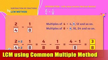 G4 - M16 - Intro - Subtraction - LCM using Common Multiple Method |Appu Series|Grade 4 Math Learning