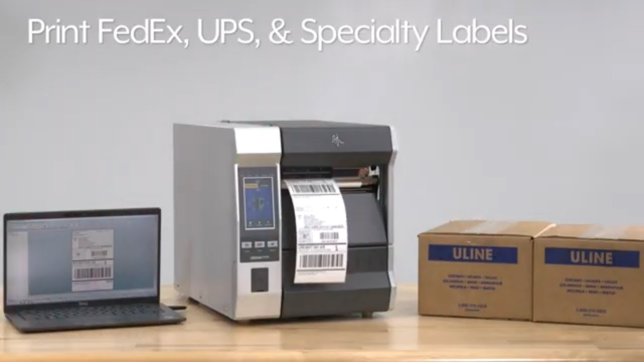 Zebra ZT620 Industrial Barcode Printer - YouTube