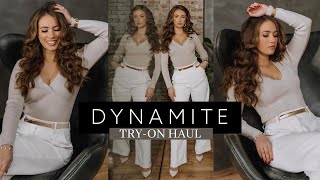 DYNAMITE CLOTHING TRY-ON HOLIDAY HAUL | Christmas & New Year's Outfit Ideas | Lauren Peletier