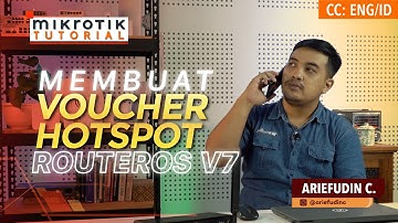 Voucher Hotspot Pada RouterOS v7 - MIKROTIK TUTORIAL [ENG SUB]