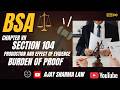 section 104 bsa | bharatiya sakshya adhiniyam| AJAY SHARMA LAW