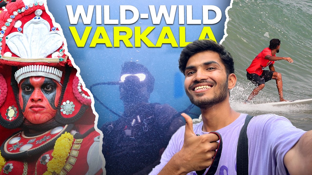 This Town Feels Like Bali… But Wilder || Varkala surfing