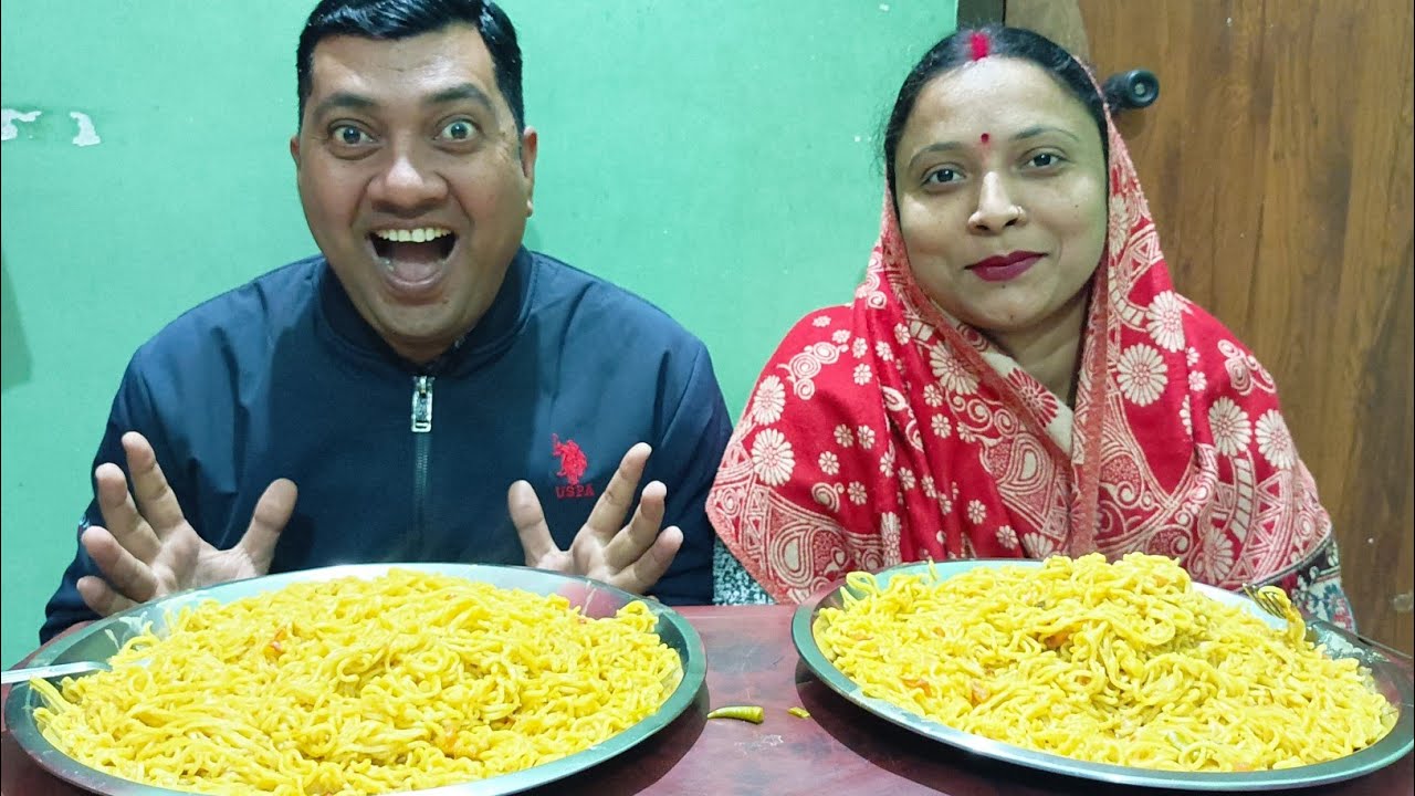 20 Packet Noodles Eating Challenge |Maggie Eating Competition |Two Jaa Eating Show |Asmr Video |