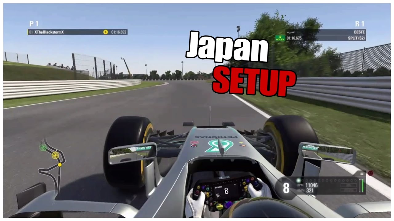 F1 2016 Japan / Suzuka / Setup + Hotlap 1:33,859 [Ps4][Gamepad] - YouTube