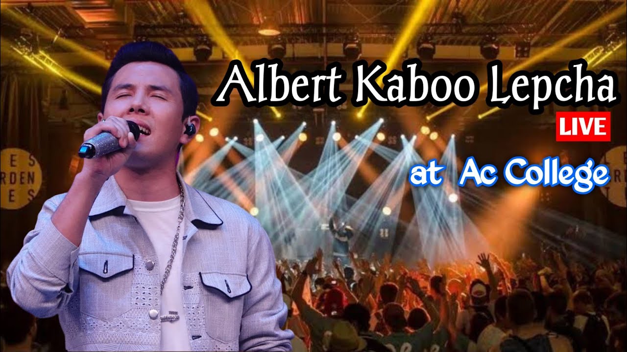 Albert Kabo Lepcha live performance at Ac College social 2024 || Part 1