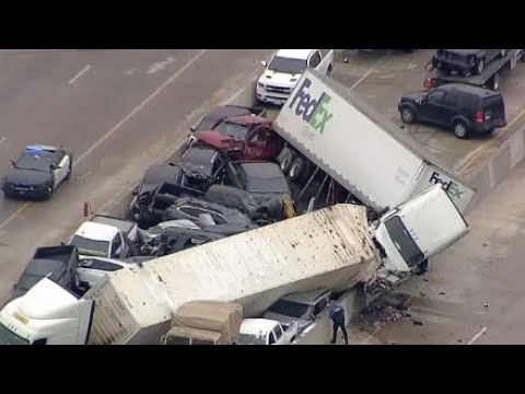 9 衝撃！カメラは見た！トラックのクラッシュの瞬間#1 交通事故！ - YouTube