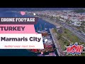 【4K】Drone Footage | Turkey Marmaris City  | Mediterranean resort town | Cinematic Aerial Film 2018