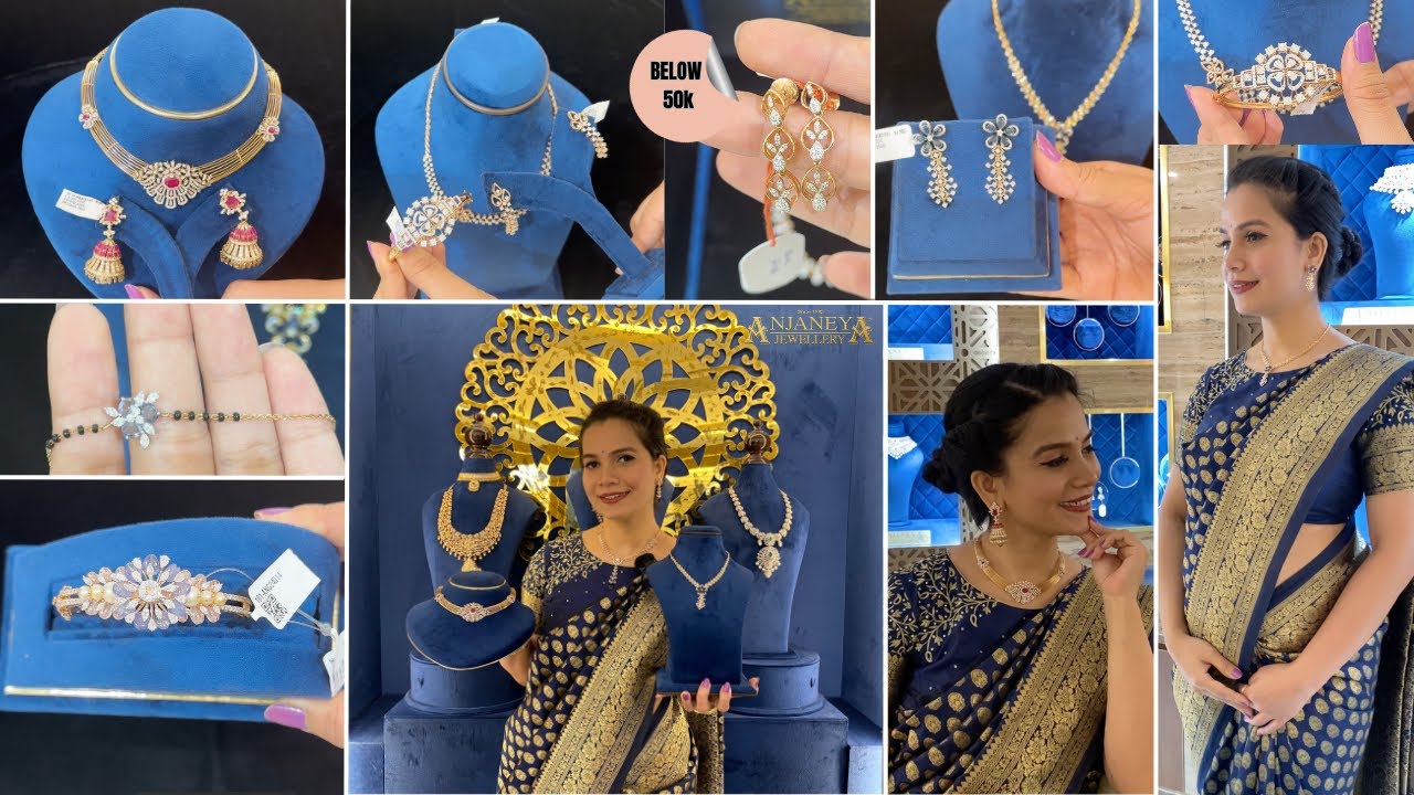 Anjaneya Jewellery Budget Friendly light weight Diamond jewellery in pure 18 & 22kt gold 🤑