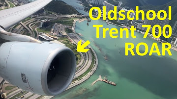 Airbus A330-300 Take-off with ROARING Trent 700 Engine Sound!