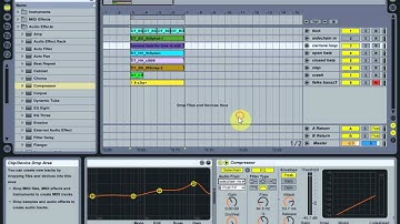 Ableton Live 8 disco house sidechain filtered loop nu-disco tutorial.wmv