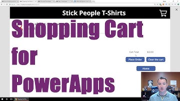 New Version in description - PowerApps Shopping Cart