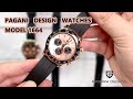 PAGANI DESIGN New Daytona Homage Watches with Silicone Watchband Seiko VK63 Quartz Movement