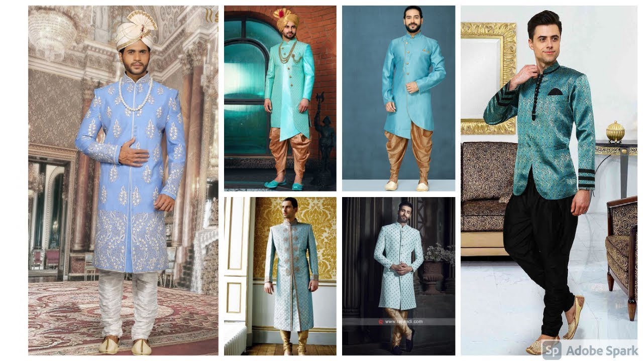 Latest Top 40 Sky Blue Sherwani for Mans | Sherwani | Brand New Latest Sky Blue Sherwani for Boys