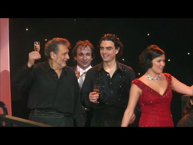 Anna Netrebko, Plácido Domingo & Rolando Villazón - Brindisi (La Traviata,  Verdi)
