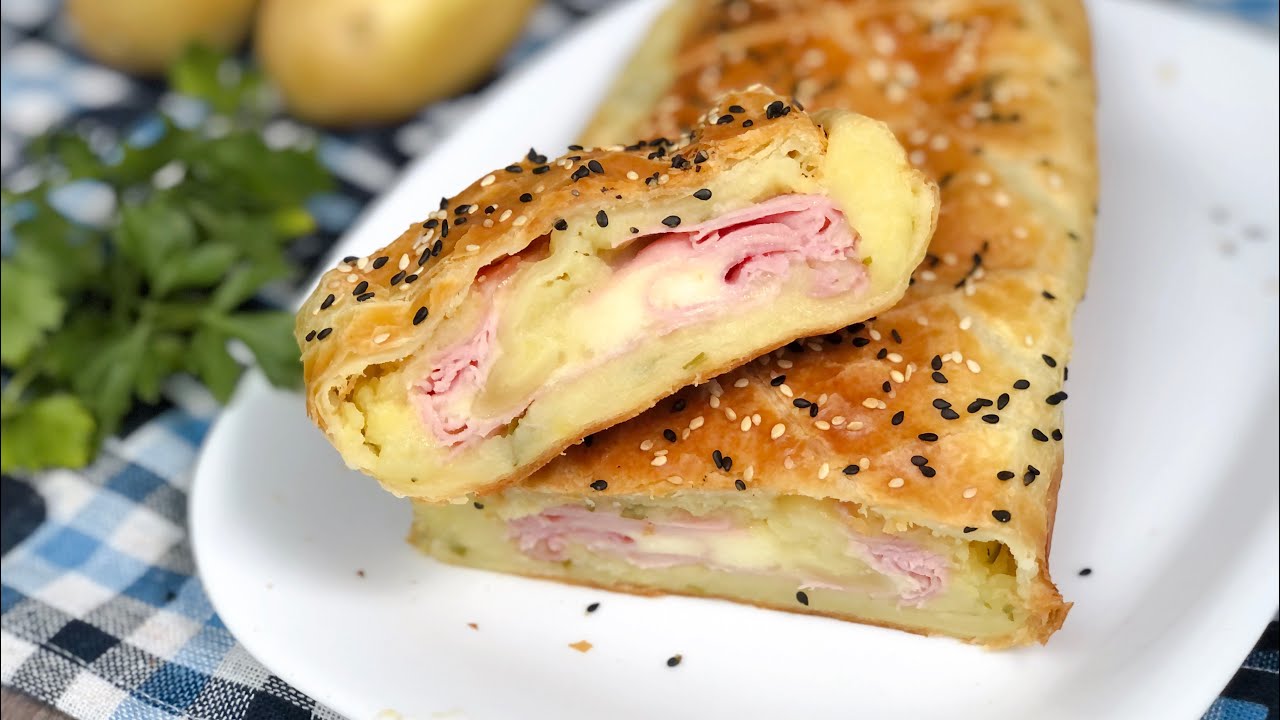 ROTOLO di PATATE in SFOGLIA RICETTA FACILE e VELOCE! MAI mangiate patate così buone!!