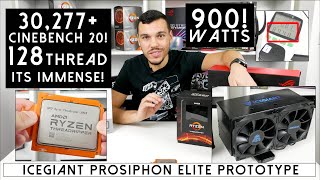 AMD Ryzen Threadripper 3990X w/ THERMOSIPHON IceGiant Prototype