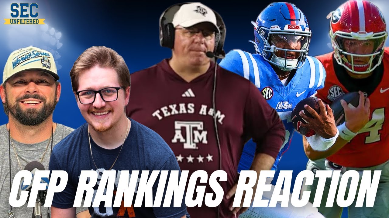 College Football Playoff Rankings REACTION | Five SEC Teams In Top 12 ...