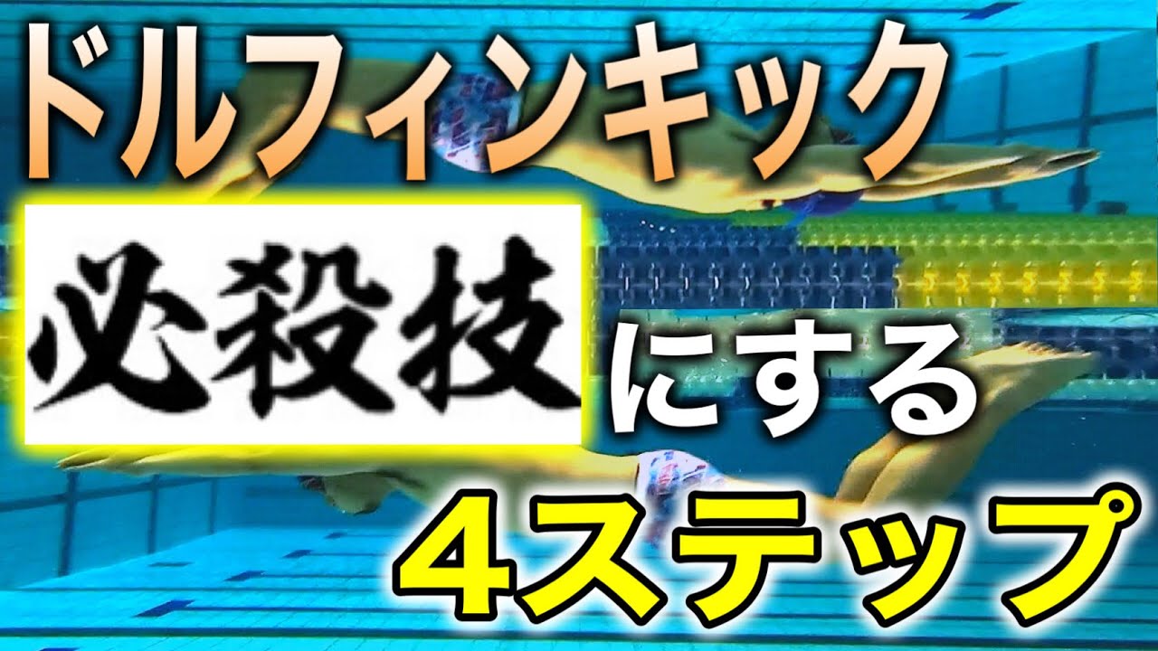 ドルフィンキック上達の4ステップ　初心者レベルから必殺技レベルにしたい方まで　#1338