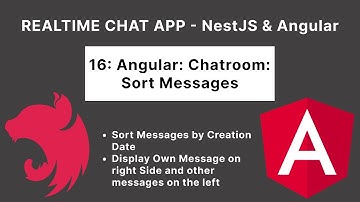 Angular: Chatroom: Sort Messages & design | Realtime Chat App | 16/17