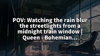 POV: Watching the rain blur the streetlights from a midnight train window | Queen - Bohemian...