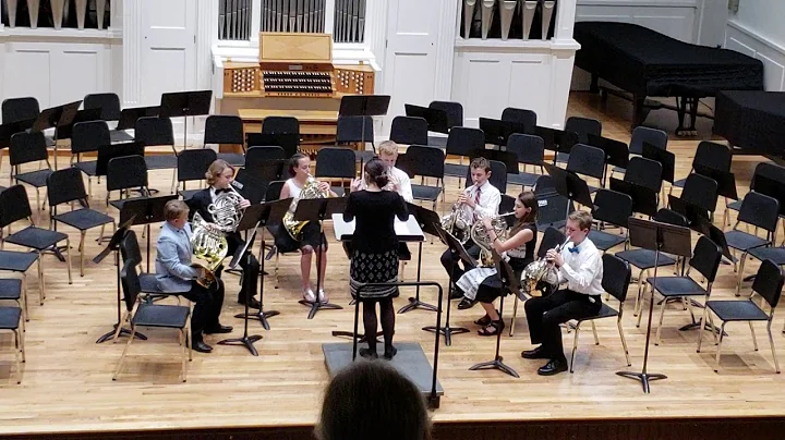 Alyssa's horn ensemble - Stetson Brass Band camp  ...