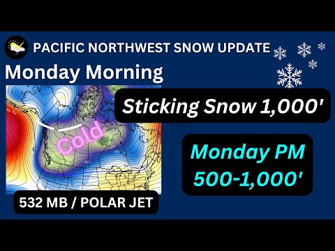 Pacific NW Storm Update, Great Uncertainty In Snow Amounts