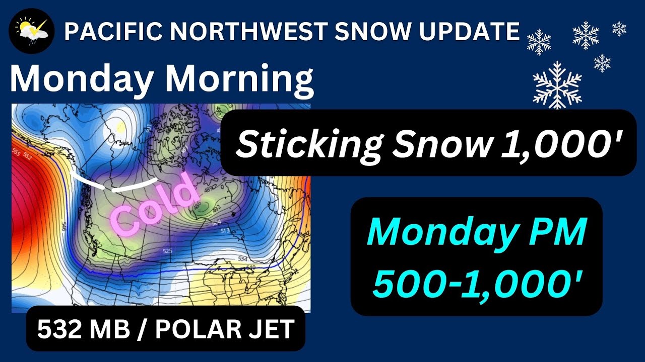 Pacific NW Storm Update, Great Uncertainty In Snow Amounts - YouTube