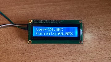 DHT11 humidity and temperature sensor using LCD display