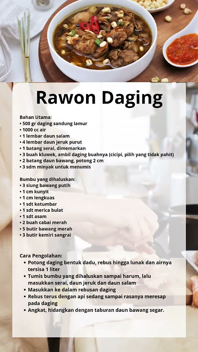 Resep Rawon Daging #shorts #resepmasakan #rawondaging