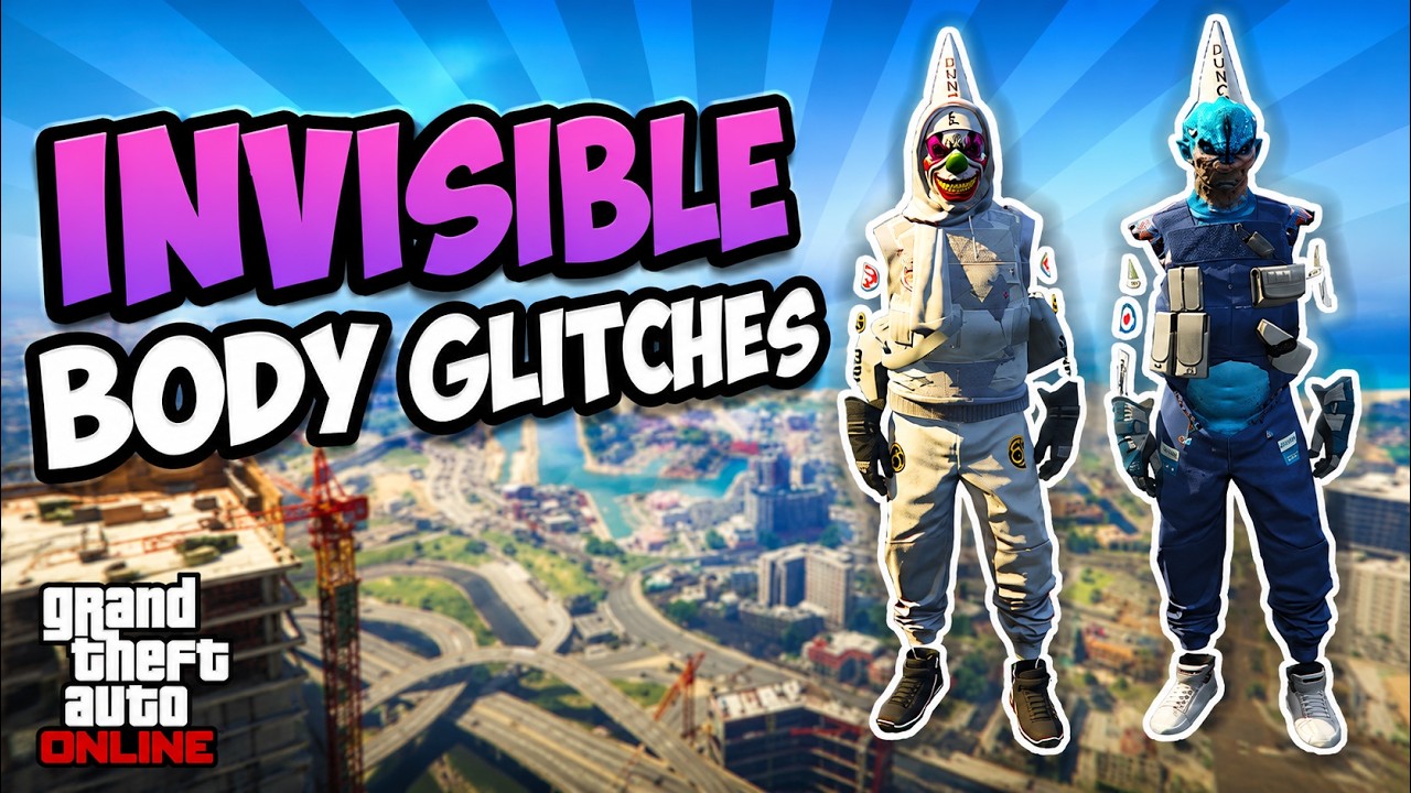 *BEST* 5 Invisible Body Glitches In GTA 5 Online 1.72 ( GTA 5 Clothing Glitches)