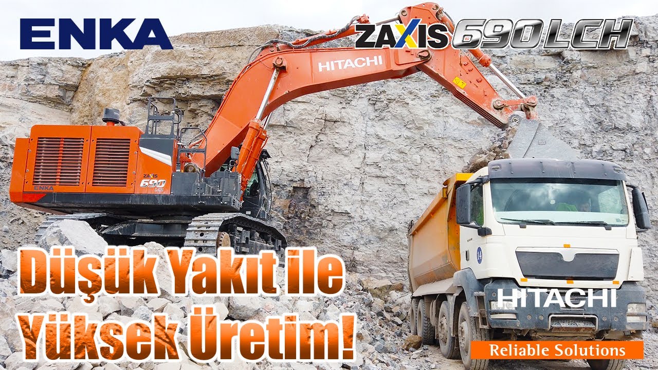 Hitachi ZX690LCH-7 Ekskavatör ile Düşük Yakıt Yüksek Verimlilik