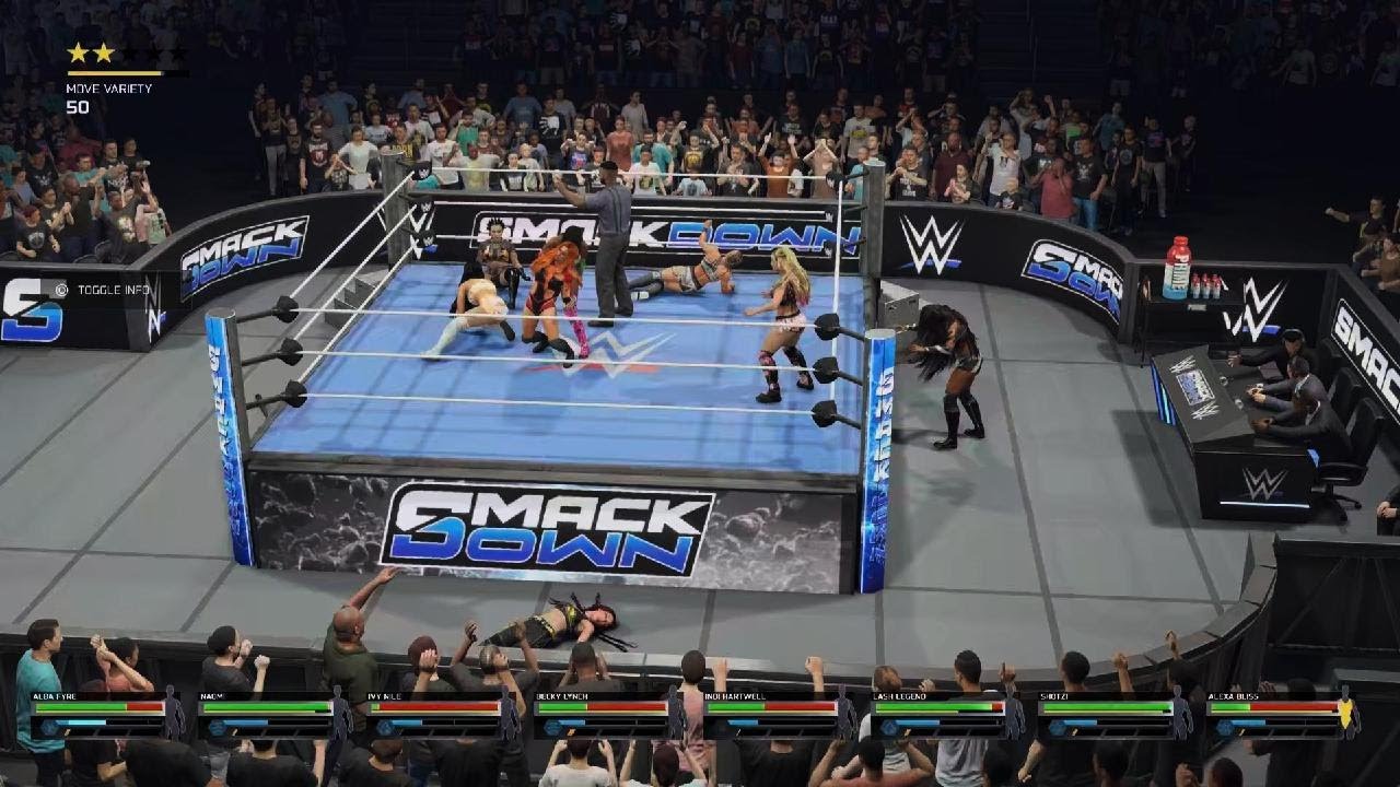 Shotzi vs Hartwell vs Nile vs Fyre vs Naomi vs Lynch vs Legend vs Bliss royal rumble qual