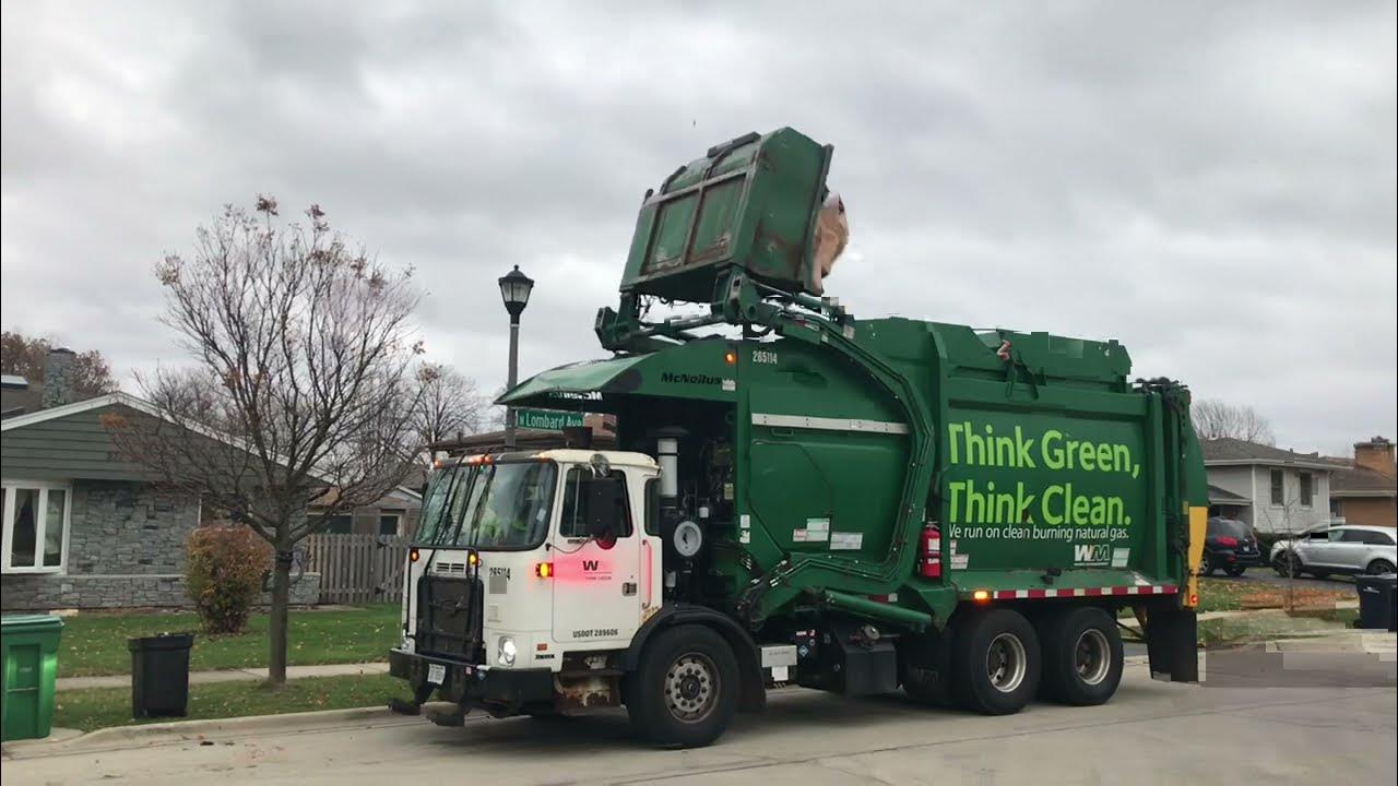 Garbage Truck Vs Crazy Yard Waste Setouts YouTube