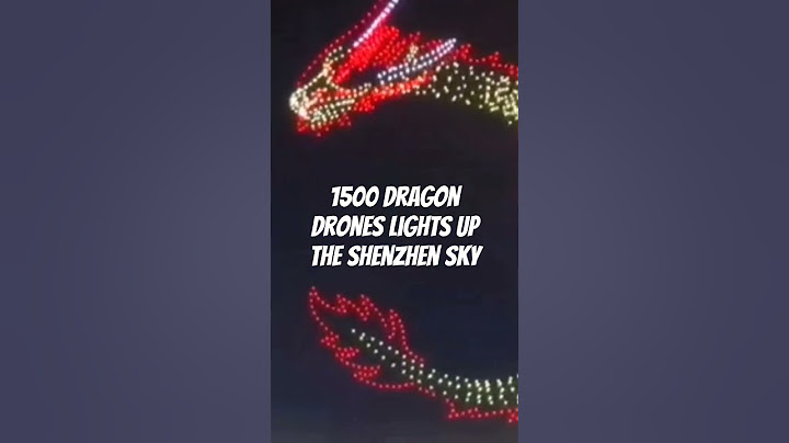 1500 Dragon Drones Lights Up The Shenzhen Sky