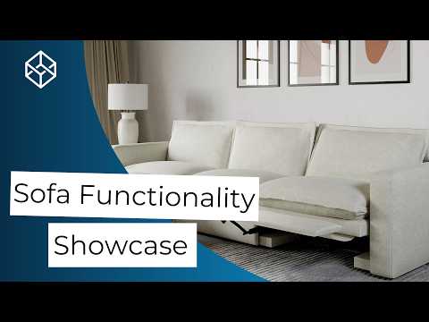 3D Animation Showcasing the Functionality of a Sofa