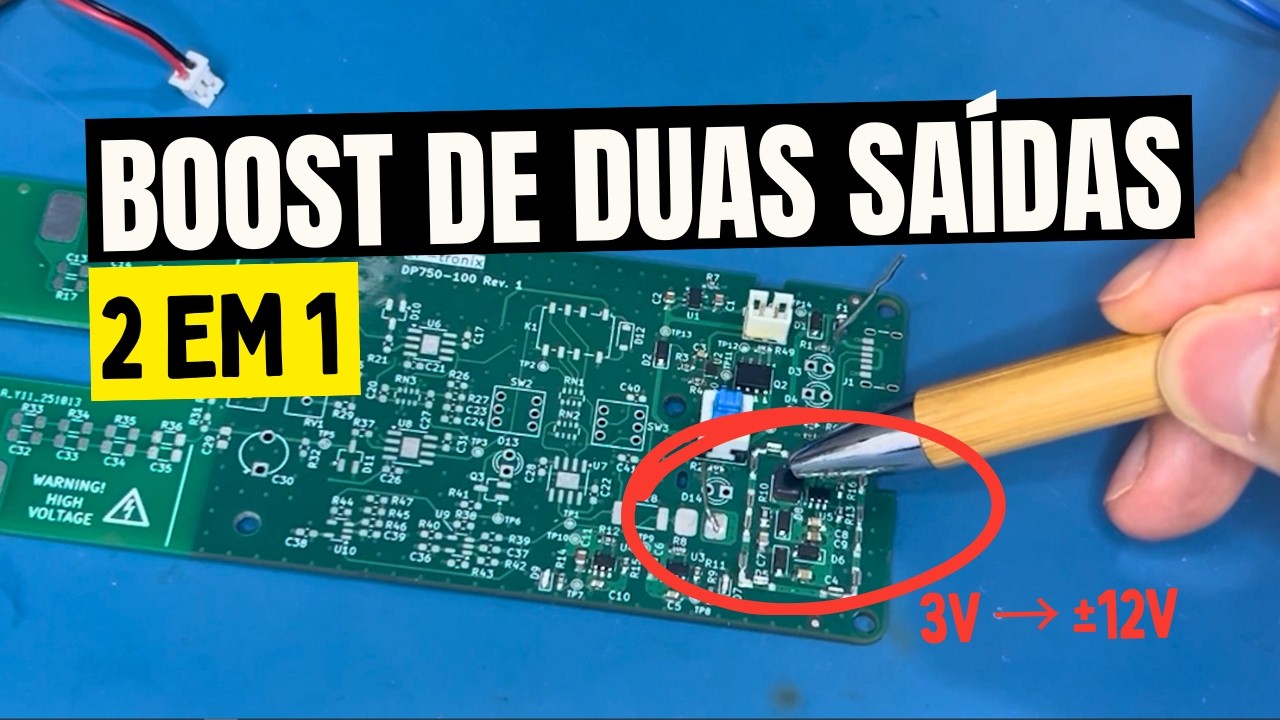 Conversor Boost com saída simétrica | Funcionamento e Projeto Completo