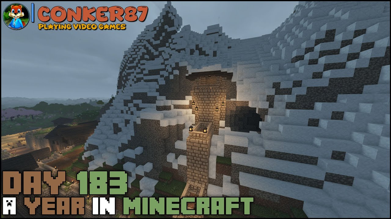 Shaping the New Lookout Platform | Day 183 – A Year In Minecraft - YouTube