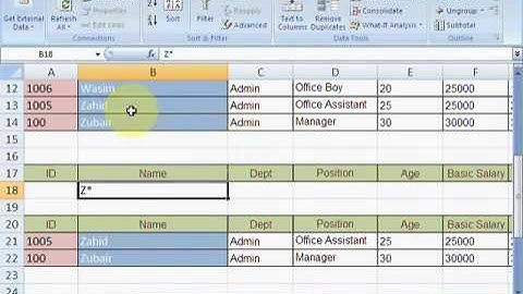 Advanced Filter   Urdu Tutorial by Irfan Wazir Ali