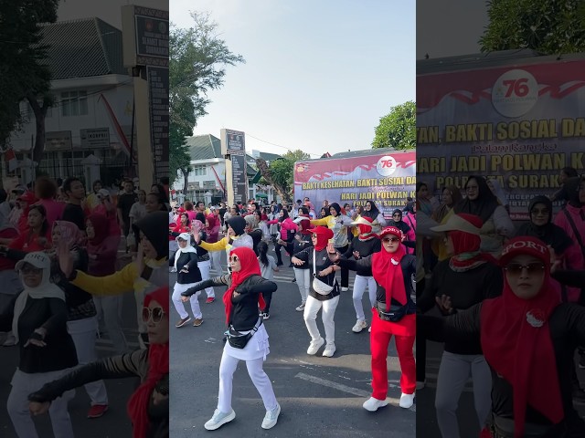 Senam dalam rangka Hari Jadi Polwan ke - 76