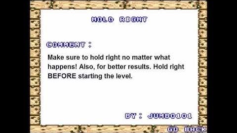 SMF2 Custom Level - Hold Right