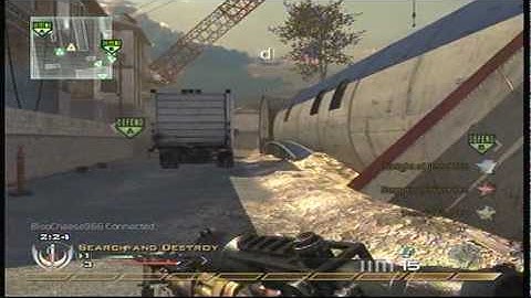 Spawn Kill Throwing Knife on Scrapyard: Modern Warfare 2
