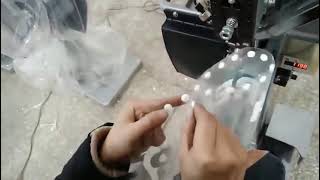 QC15001 automatic plastic snap button pressing  machine for pvc bags #snapbutton