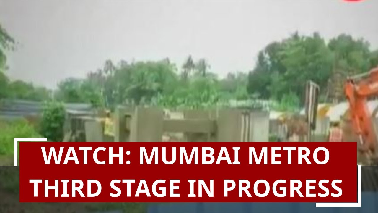 zee news videos live Watch: Mumbai metro third stage in progress