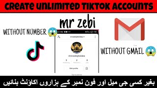 how to create unlimited tiktok accounts without gmail and number |mr zebi| screenshot 5