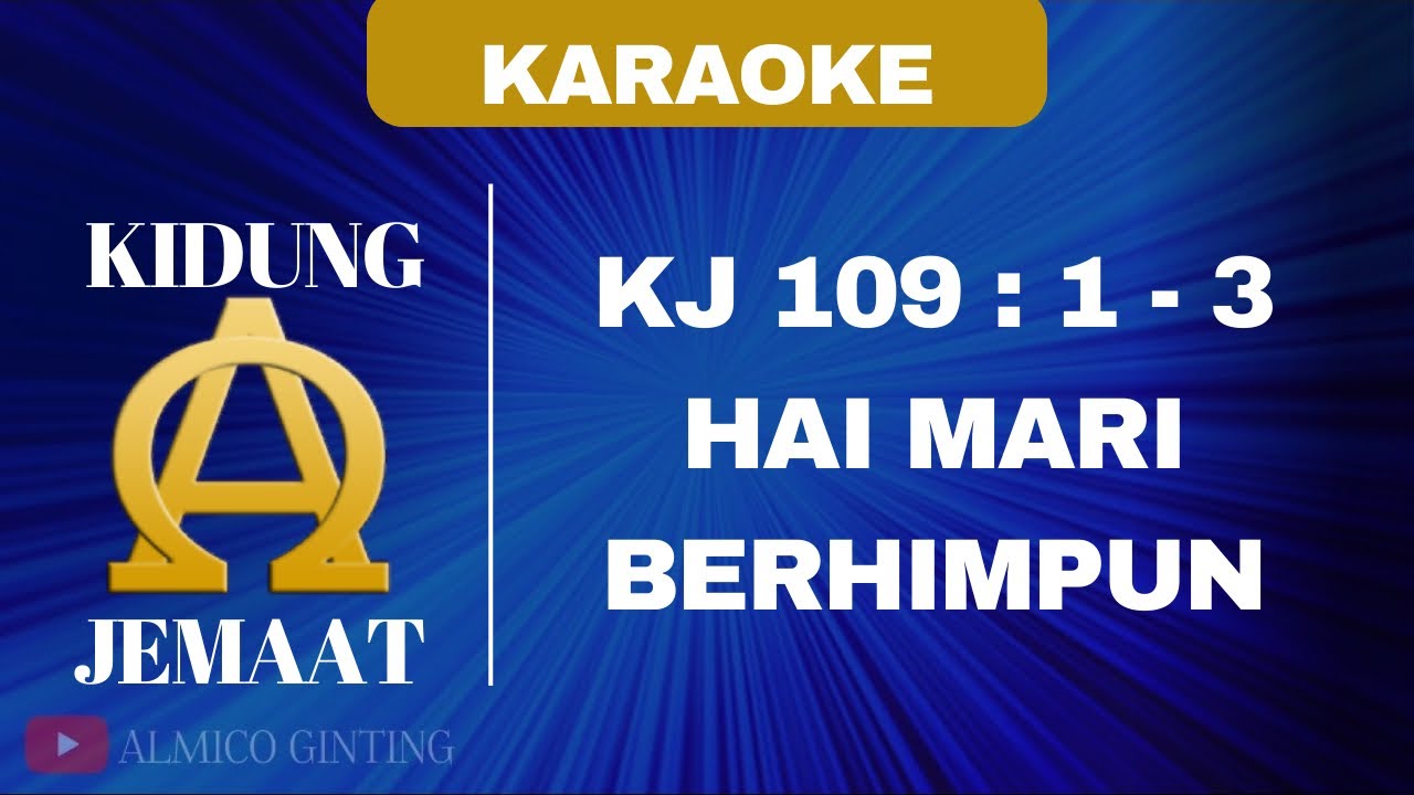 KIDUNG JEMAAT | KJ 109 : 1 - 3 