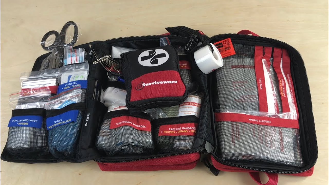 surviveware small first aid kit for backpacking