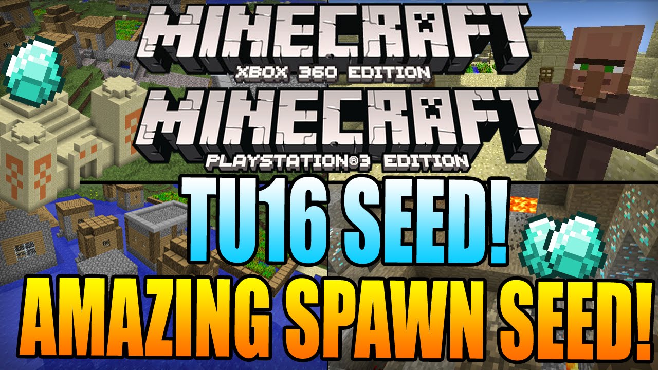 ☆ Minecraft Xbox 360 TU16 SEEDS - AMAZING SPAWN SEED! Villages, Diamonds & MORE (Xbox SEEDS) - YouTube