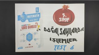 5. SINIF 📢 NARTEST YAYINLARI 📢 MAVİ SERİ 🎯 🆕 🆒 📢 🤯 DOĞAL SAYILARDA İŞLEMLER 📢🎯 TEST 6