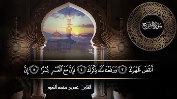 سورة الشرح للقارئ عمر النعيم